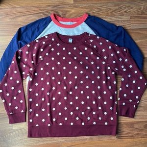 2 crew neck OldNavy sweater